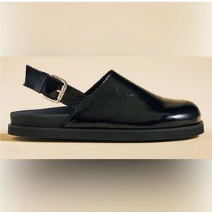 Pilcro for Anthropologie Patent Leather Slingback Clog